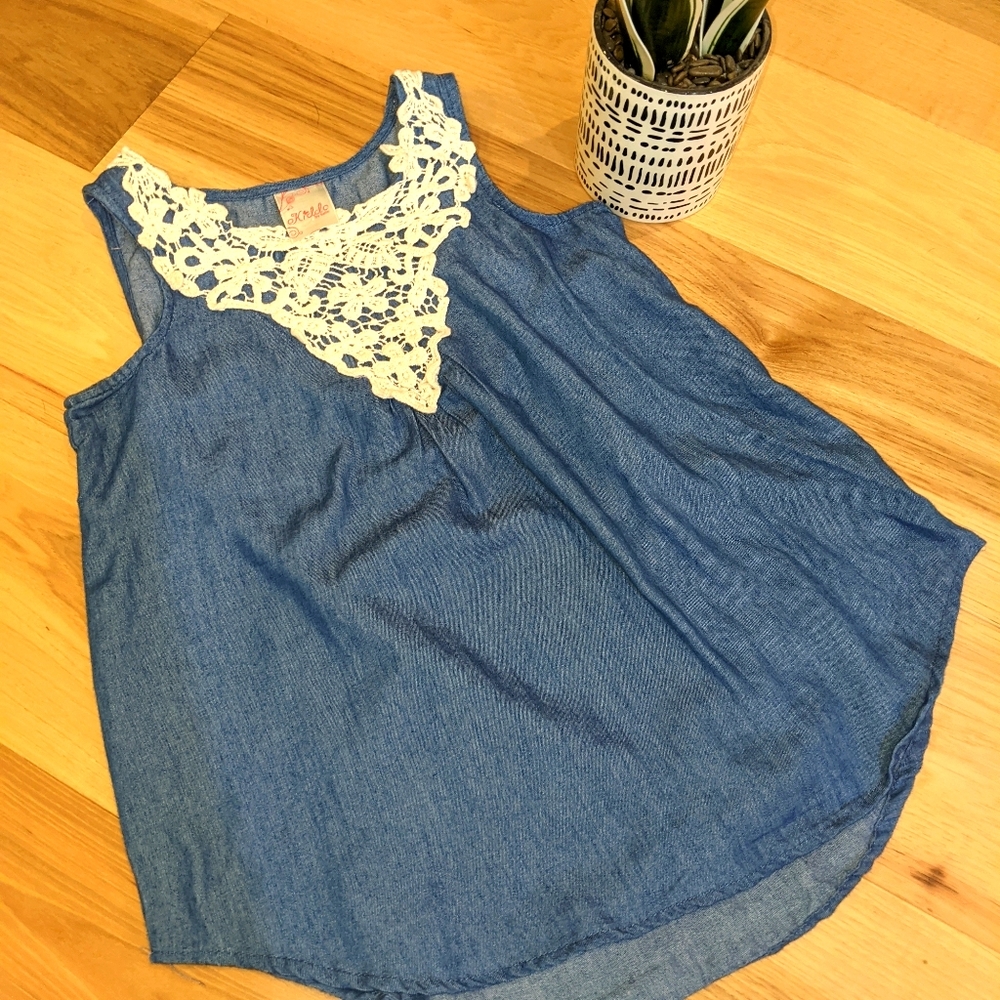 Kiddo by Katie denim tank